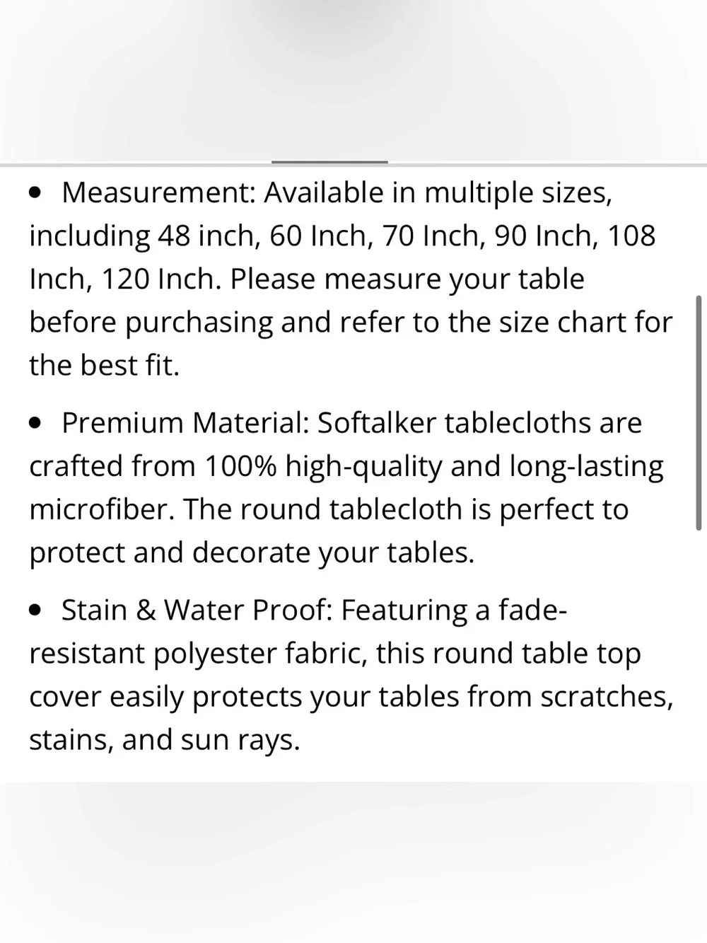 Classic Tablecloth - 100% Microfiber Waterproof 120” ROUND - YELLOW